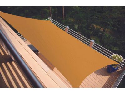 Voile d'ombrage rectangulaire SERENITY - 4,20 x 3,00 m - Mangue - Jardiline