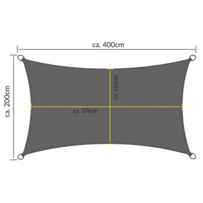 Voile d'ombrage SolVision PS9 300x90cm