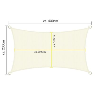 Voile d'ombrage SolVision PS9 300x90cm