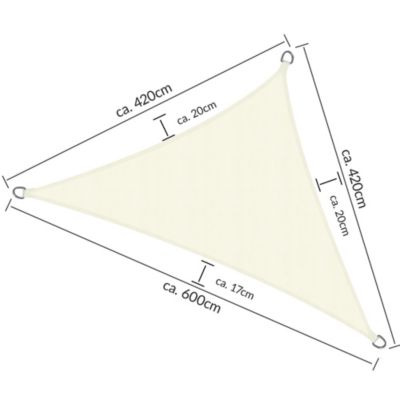 Voile d'ombrage SolVision PS9 420x600x420cm