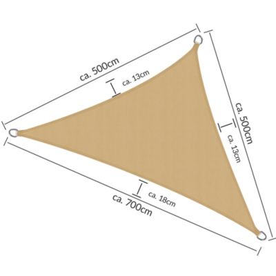 Voile d'ombrage SolVision PS9 500x700x500cm