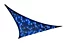 Voile d'ombrage triangle avec LED bleu 360 cm