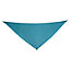 Voile d'ombrage triangle Blooma bleu biscay 300 cm