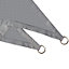 Voile d'ombrage triangle Blooma gris griffin 360 cm