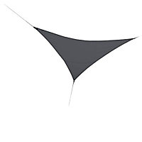 Voile d'ombrage triangle Blooma Mahu gris ardoise 300 cm