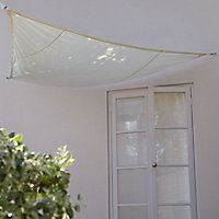 Voile d'ombrage triangle Blooma sable birch 360 cm