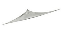 Voile d'ombrage triangle Blooma sable blanc 500 cm