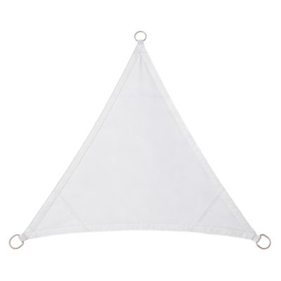 Voile d'ombrage triangle GoodHome blanc 300 cm