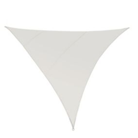Voile d'ombrage triangle GoodHome blanc 500 cm