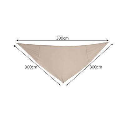 Voile d'ombrage triangle GoodHome peyote 300 cm