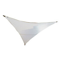 Voile d'ombrage triangle Morel blanc 360 cm