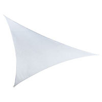 Voile d'ombrage triangle Morel blanc 500 cm