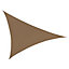 Voile d'ombrage triangle Morel brun havane 500 cm