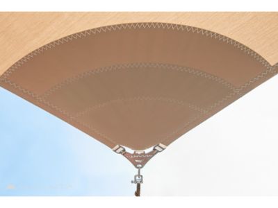 Voile d'Ombrage Triangulaire 5x5x5m Imperméable Beige Solaria Maanta