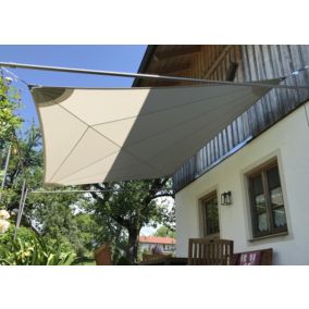 Voile d'Ombrage Triangulaire 5x5x5m Imperméable Cloud Solaria Maanta