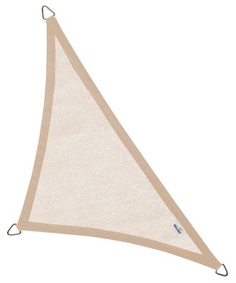 Voile d'ombrage triangulaire 710 x 500 x 500 cm - Crème - Nesling