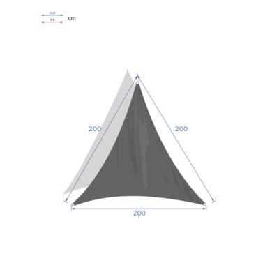 Voile d'ombrage triangulaire Curacao Émeraude - Hespéride