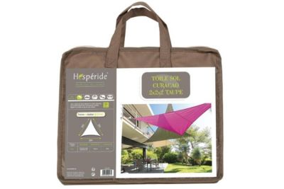 Voile d'ombrage triangulaire Curacao Taupe - Hespéride