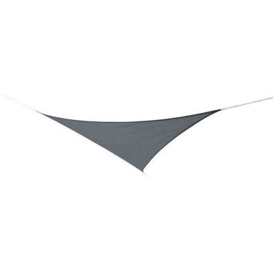 Voile d'ombrage triangulaire JARDILINE AUSTRAL - 5m - Ardoise - Protection anti-UV