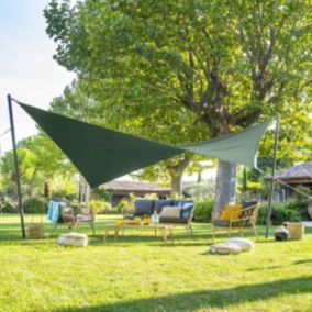 Voile d'ombrage triangulaire Shae Vert olive - Hespéride