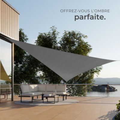 Voile d'ombrage triangulaire Triangulaire avec une protection UV 50+
