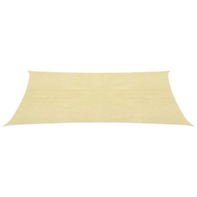 Voile d'ombrage - vidaXL - Beige - 2x3,5 m - Protection UV - Perméable à l'eau