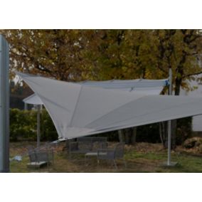 Voile de jardin Carrée 4x4m Imperméable Graphite Solaria Maanta