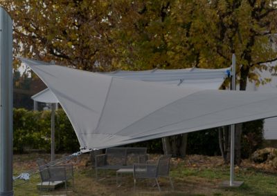 Voile de jardin Rectangulaire 5X8m Imperméable Graphite Solaria Maanta