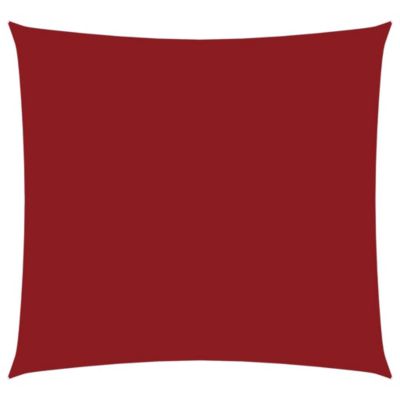 Voile de parasol tissu oxford carré 3,6x3,6 m rouge vidaXL