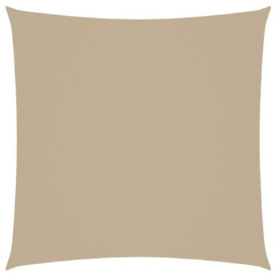 Voile de parasol tissu oxford carré 4x4 m beige vidaXL