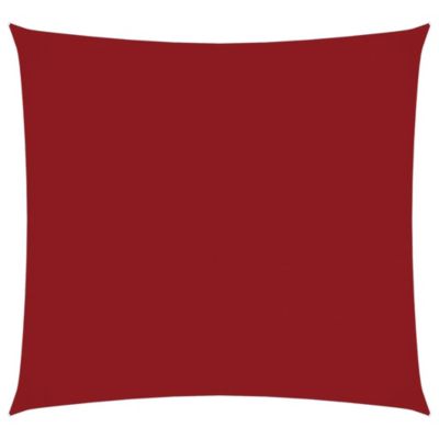 Voile de parasol tissu oxford carré 4x4 m rouge vidaXL