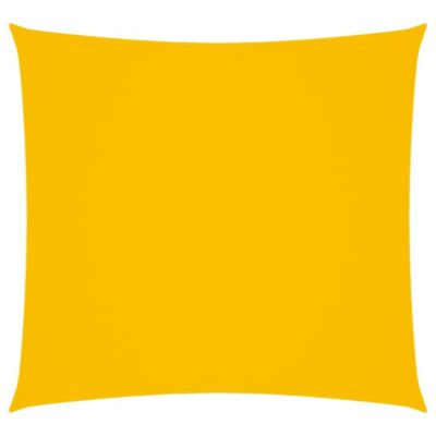 Voile de parasol tissu oxford carré 6x6 m jaune vidaXL