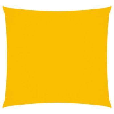 Voile de parasol tissu oxford carré 7x7 m jaune vidaXL