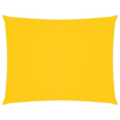 Voile de parasol tissu oxford rectangulaire 3x6 m jaune vidaXL