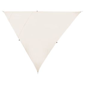 Voile ombrage triangle 300 x 300 x 300 cm blanc cassé LUKKA