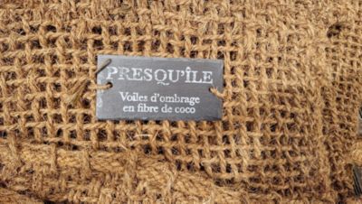 Voile équipée CAP FERRET 3m x 4m à poser en fibre de coco