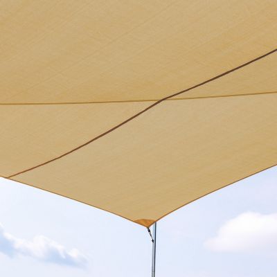 Voiles d'ombrage Ajourées Triangulaire 4X4X4 Beige,  EZ Breez
