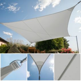 Voiles d'ombrage Imperméables Triangulaire 3.6X3.6X3.6 Cloud,  EZ Breez