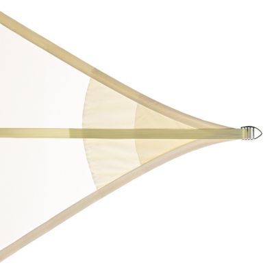 Voiles d'ombrage Imperméables Triangulaire 3.6X3.6X3.6 Ivory,  EZ Breez