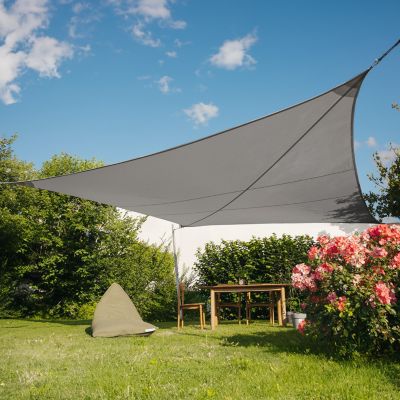 Voiles d'ombrage Imperméables Triangulaire 5X5X7.07 Graphite,  EZ Breez