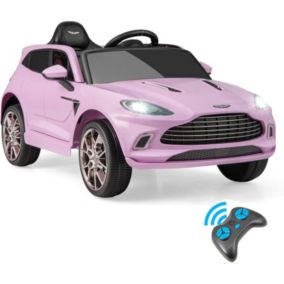 Voiture électrique Enfant 12V avec Télécommande Véhicule Jouet 2 Modes de Conduite Vitesse Réglable Klaxon Sonore Rose