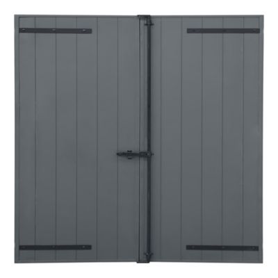 Volet battant aluminium anthracite Fortia l.120 x H.125 cm 2 vantaux — free download