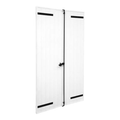 Volet battant aluminium blanc Fortia l.100 x H.155 cm 2 vantaux — free download