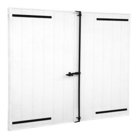 Volet battant aluminium blanc Fortia - l.120 x H.125 cm - 2 vantaux