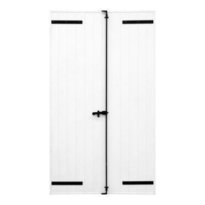 Volet battant aluminium blanc Fortia - l.120 x H.145 cm - 2 vantaux
