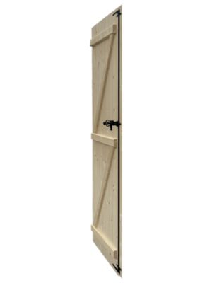 Volet battant bois naturel 80 x 215 cm, 1 vantail, Fortia