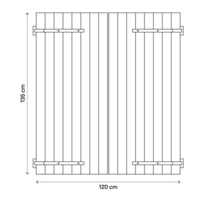 Ponteggio Mobile Su Ruote ProBache – L 140x78x135 Cm, 2 Piattaforme Regolabili, Fino A 150 Kg