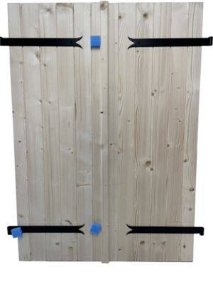Volet battant sapin 2 vantaux 120 x h.225 cm, ép.27 mm