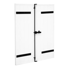 Volet battant uPVC blanc Fortia - l.100 x H.175 cm - 2 vantaux