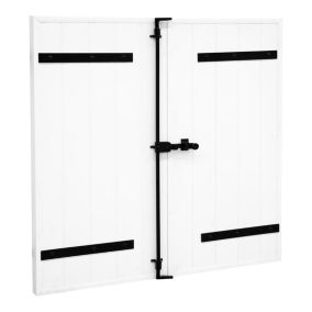 Volet battant uPVC blanc Fortia - l.120 x H.145 cm - 2 vantaux